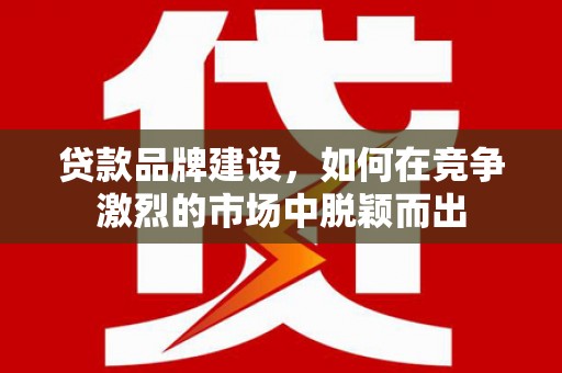 三民贷款品牌建设，如何在竞争激烈的市场中脱颖而出