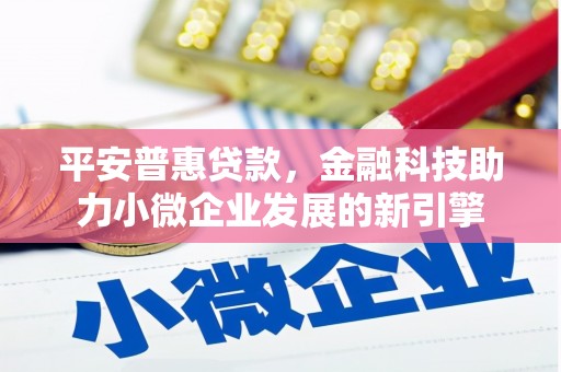 三民平安普惠贷款，金融科技助力小微企业发展的新引擎
