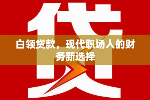 三民白领贷款，现代职场人的财务新选择