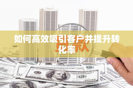 三民如何高效吸引客户并提升转化率