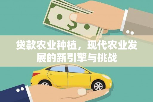 三民贷款农业种植，现代农业发展的新引擎与挑战