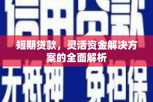 三民短期贷款，灵活资金解决方案的全面解析