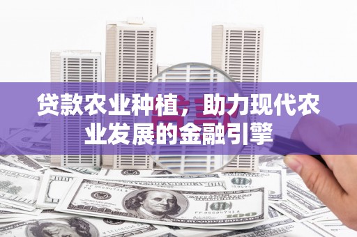 三民贷款农业种植，助力现代农业发展的金融引擎