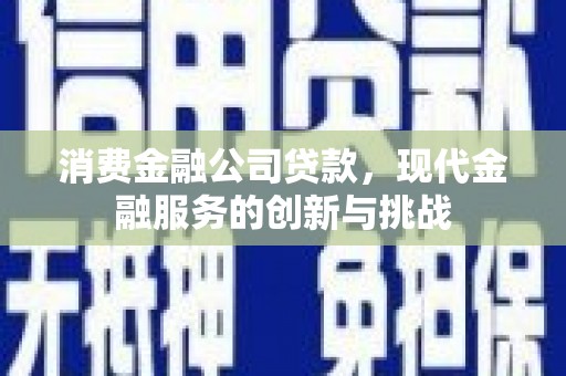 三民消费金融公司贷款，现代金融服务的创新与挑战