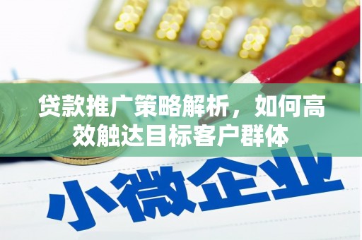 三民贷款推广策略解析，如何高效触达目标客户群体