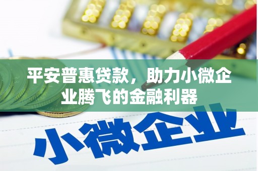 三民平安普惠贷款，助力小微企业腾飞的金融利器