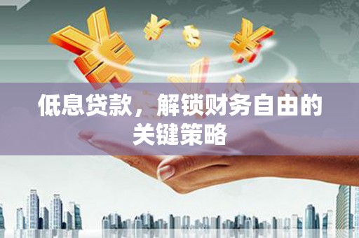 三民低息贷款，解锁财务自由的关键策略