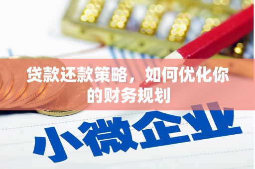 三民贷款还款策略，如何优化你的财务规划