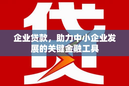 三民企业贷款，助力中小企业发展的关键金融工具