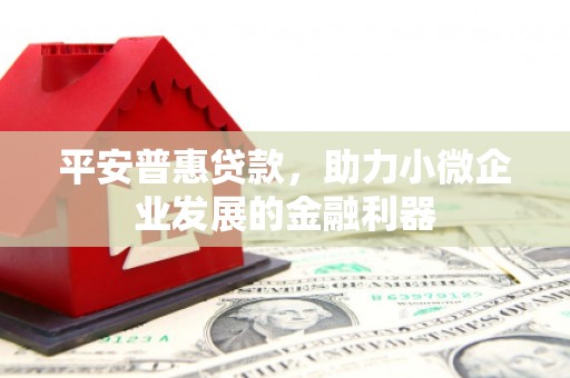 三民平安普惠贷款，助力小微企业发展的金融利器