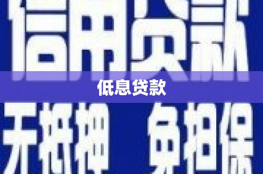 三民低息贷款