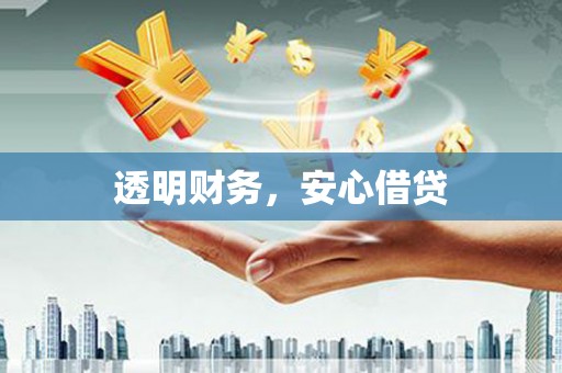三民透明财务，安心借贷