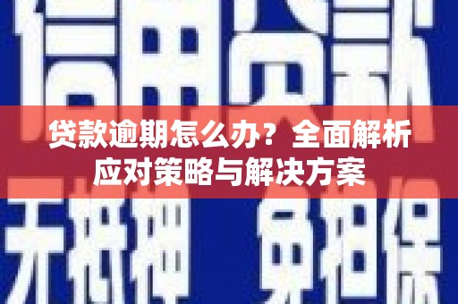 三民贷款逾期怎么办？全面解析应对策略与解决方案