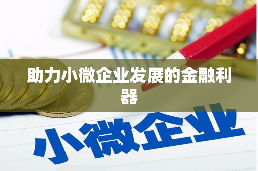 三民助力小微企业发展的金融利器